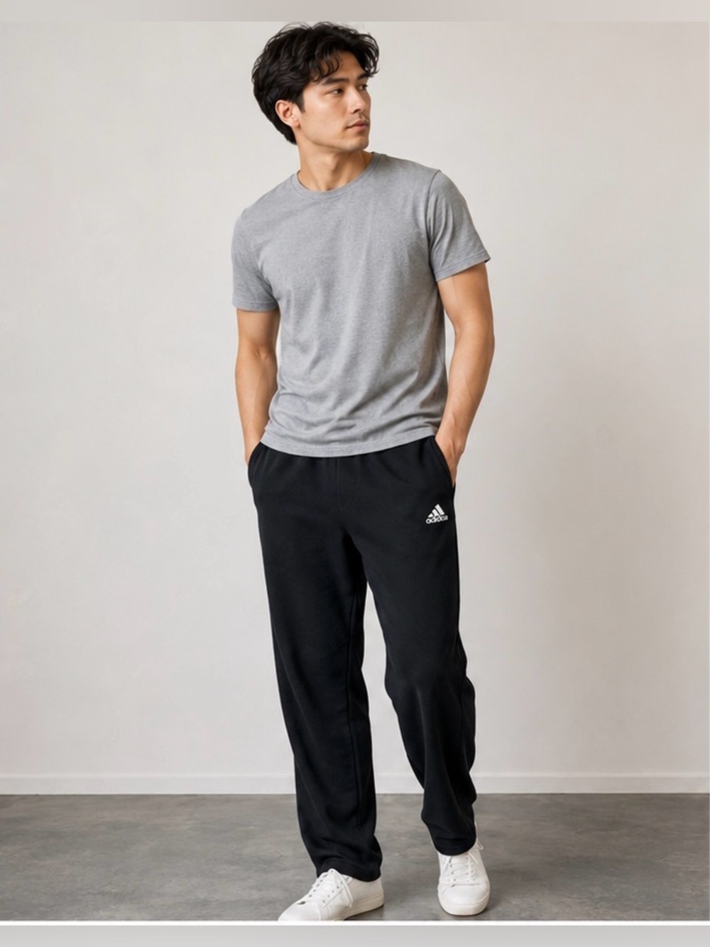 Adidas Climalite Men’s Black Jogger Sweatpants Athletic Training Lounge Pants